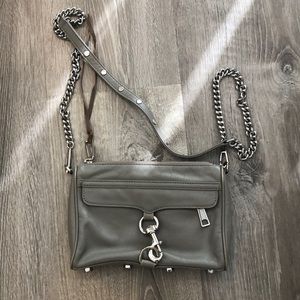 Rebecca Minkoff  mini mac. Stylish gray color silver hardware